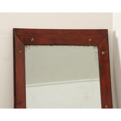 French 19th Century Empire Mahogany Mirror