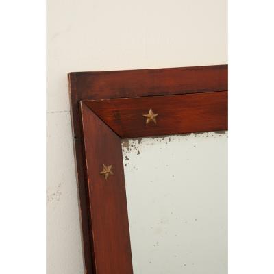 French 19th Century Empire Mahogany Mirror