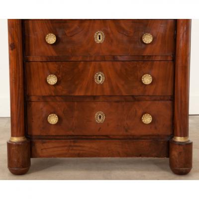 French 19th Century Empire Mahogany Semainier