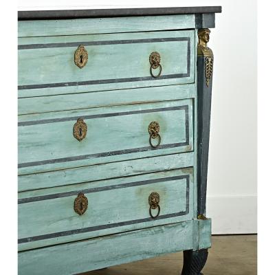 French 19th Century Empire Painted Commode