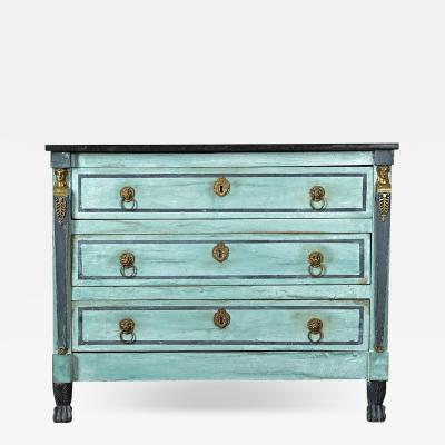 French 19th Century Empire Painted Commode