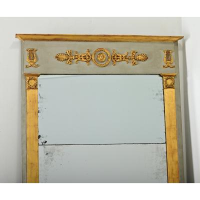 French 19th Century Empire Trumeau Mirror