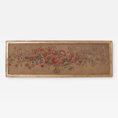 French 19th Century Framed Floral Tapestry