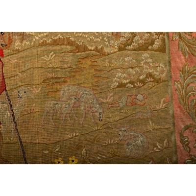 French 19th Century Framed Fox Tapestry