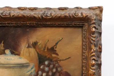 French 19th Century Framed and Signed Oil on Canvas Still Life Painting