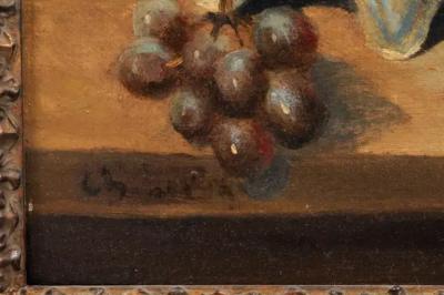 French 19th Century Framed and Signed Oil on Canvas Still Life Painting