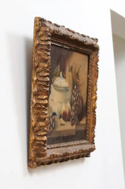 French 19th Century Framed and Signed Oil on Canvas Still Life Painting