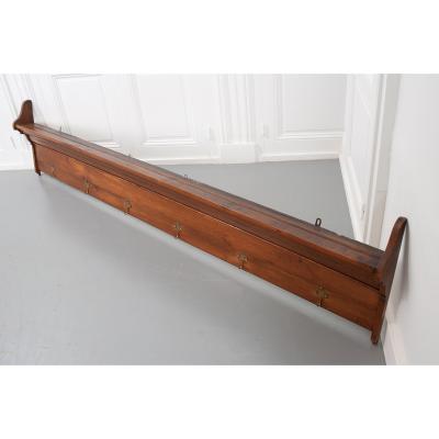 French 19th Century Fruitwood Plate and Coat Rack