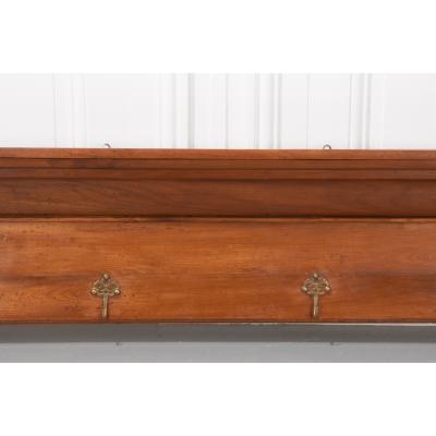 French 19th Century Fruitwood Plate and Coat Rack