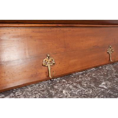 French 19th Century Fruitwood Plate and Coat Rack