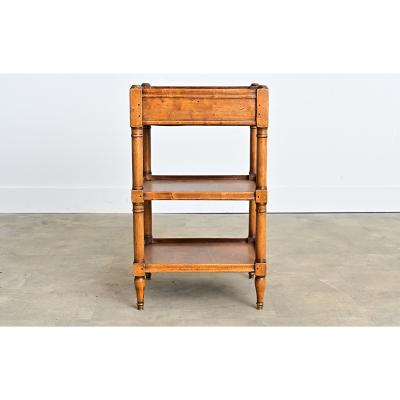 French 19th Century Fruitwood Rafraichissoir Table