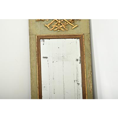 French 19th Century Gardener s Trumeau Mirror