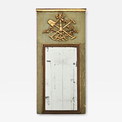 French 19th Century Gardener s Trumeau Mirror