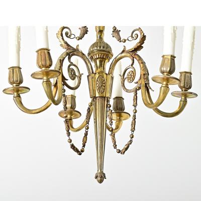 French 19th Century Gilt Bronze Chandelier