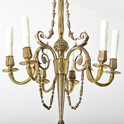 French 19th Century Gilt Bronze Chandelier