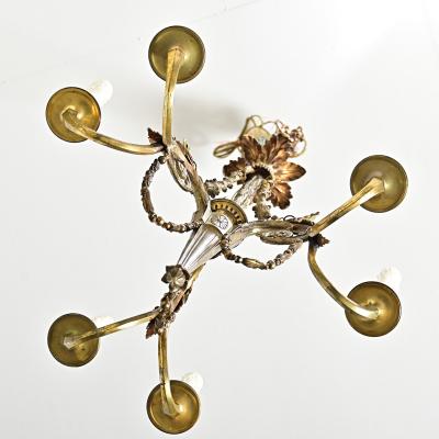French 19th Century Gilt Bronze Chandelier