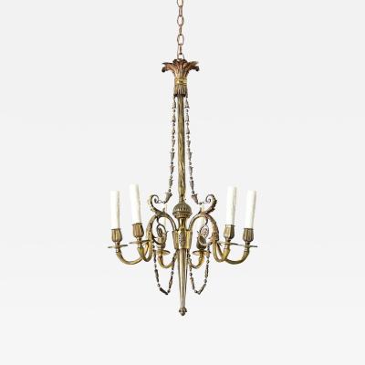 French 19th Century Gilt Bronze Chandelier