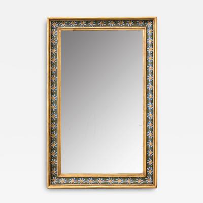French 19th Century Gilt Painted Symmetrical Mirror