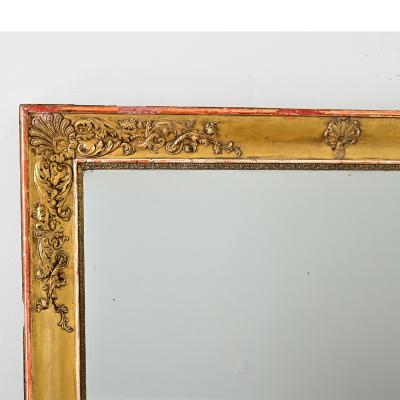 French 19th Century Gold Empire Mirror