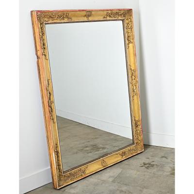 French 19th Century Gold Empire Mirror