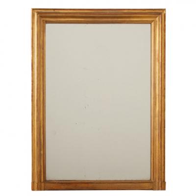 French 19th Century Gold Gilt Mantel Mirror