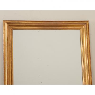 French 19th Century Gold Gilt Mantel Mirror