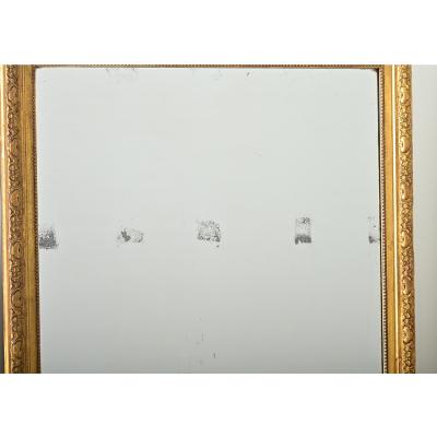 French 19th Century Gold Gilt Mantel Mirror