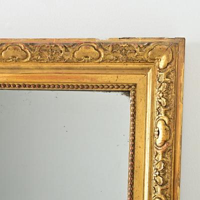 French 19th Century Gold Gilt Mantel Mirror