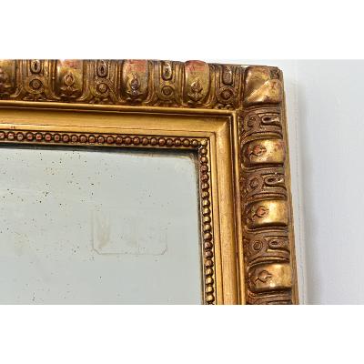 French 19th Century Gold Gilt Mantel Mirror