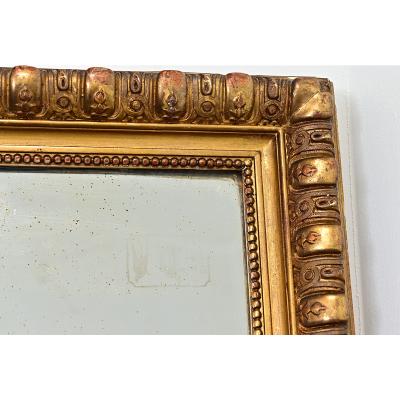 French 19th Century Gold Gilt Mantel Mirror