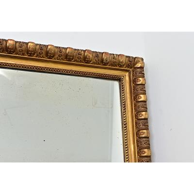 French 19th Century Gold Gilt Mantel Mirror
