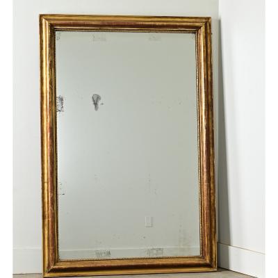 French 19th Century Gold Gilt Mirror