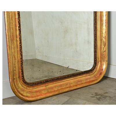 French 19th Century Gold Gilt Mirror