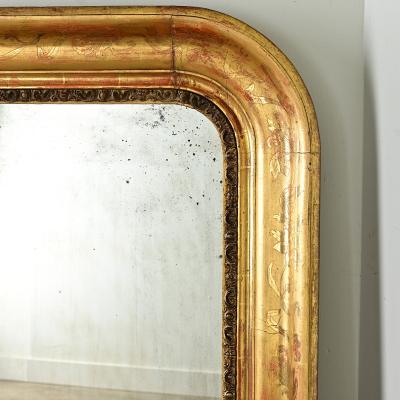 French 19th Century Gold Gilt Mirror
