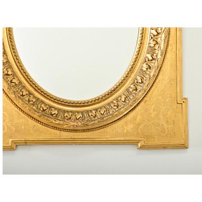 French 19th Century Gold Gilt Mirror