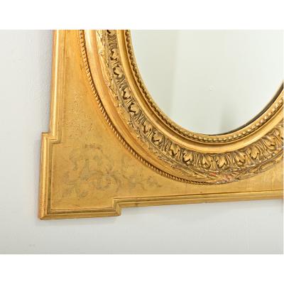 French 19th Century Gold Gilt Mirror