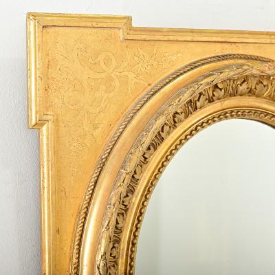 French 19th Century Gold Gilt Mirror
