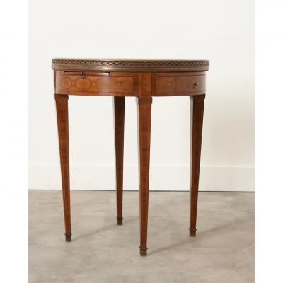 French 19th Century Gueridon Inlaid Game Table