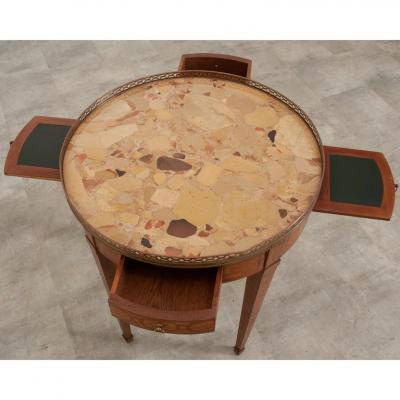 French 19th Century Gueridon Inlaid Game Table