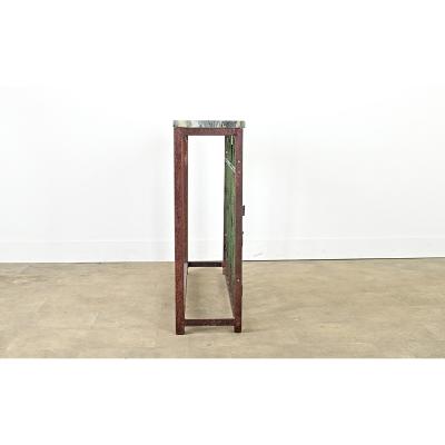 French 19th Century Iron Railing Console