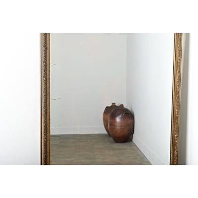 French 19th Century Large Art Nouveau Gilt Mirror