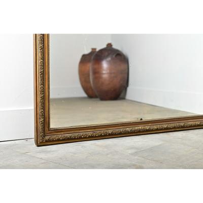 French 19th Century Large Art Nouveau Gilt Mirror