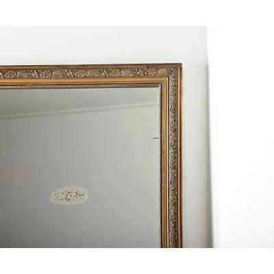 French 19th Century Large Art Nouveau Gilt Mirror