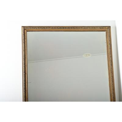 French 19th Century Large Art Nouveau Gilt Mirror