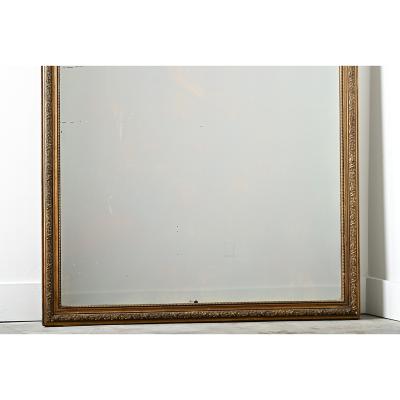 French 19th Century Large Art Nouveau Gilt Mirror