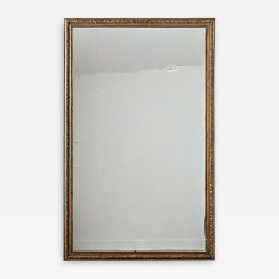 French 19th Century Large Art Nouveau Gilt Mirror