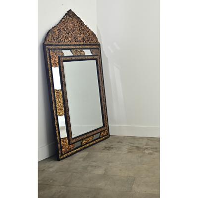 French 19th Century Large Cushion Mirror