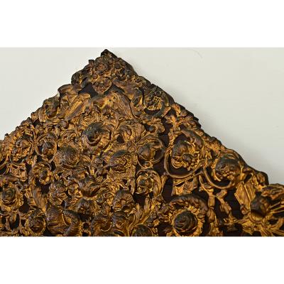 French 19th Century Large Cushion Mirror