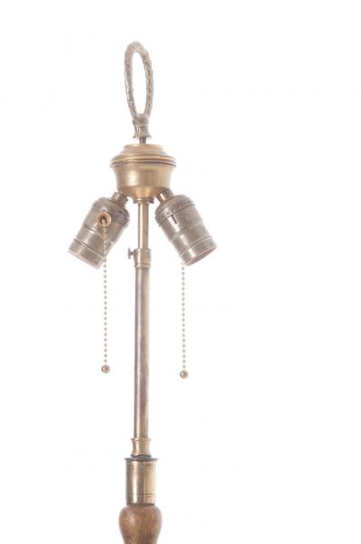 French 19th Century Large Painted and Gilt Candlestick Floor Lamp