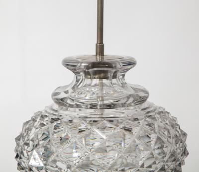 French 19th Century Lead Crystal Lamp